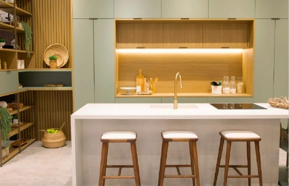 O espaço mais gostoso da casa ganha um ingrediente mais leve.